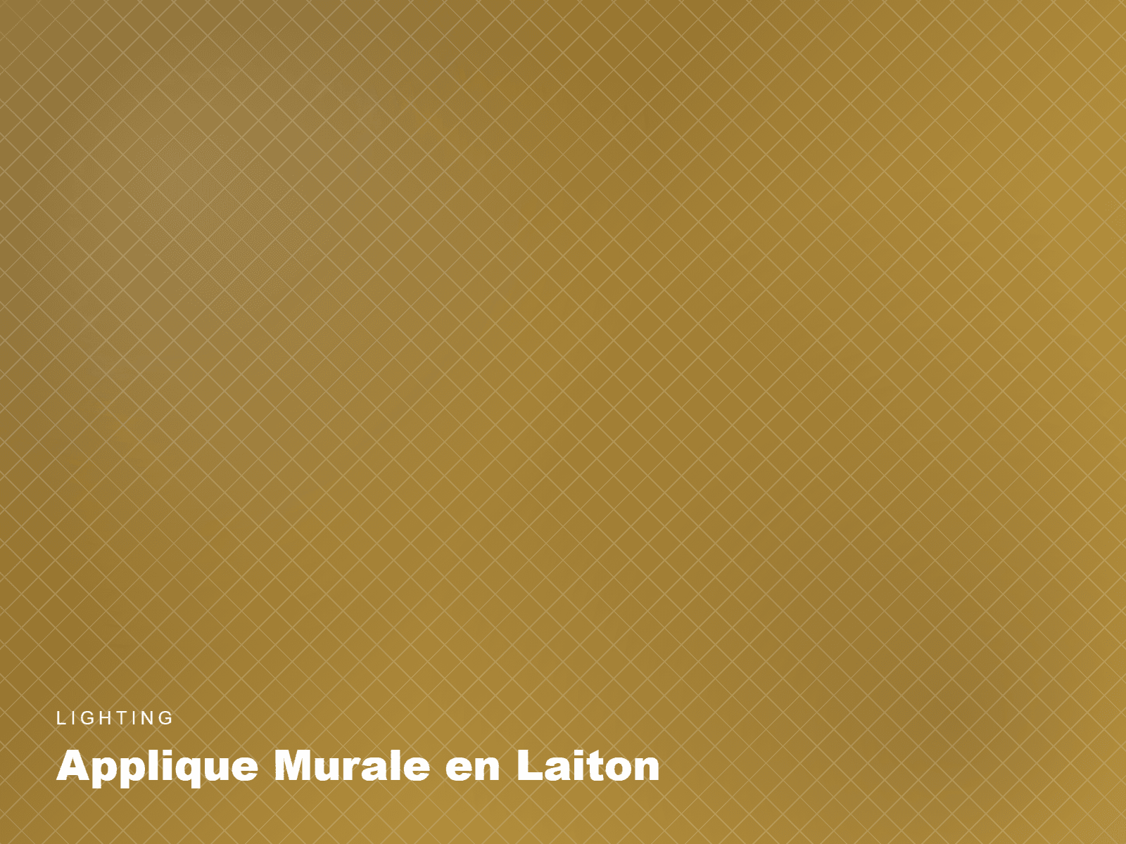 Applique Murale en Laiton